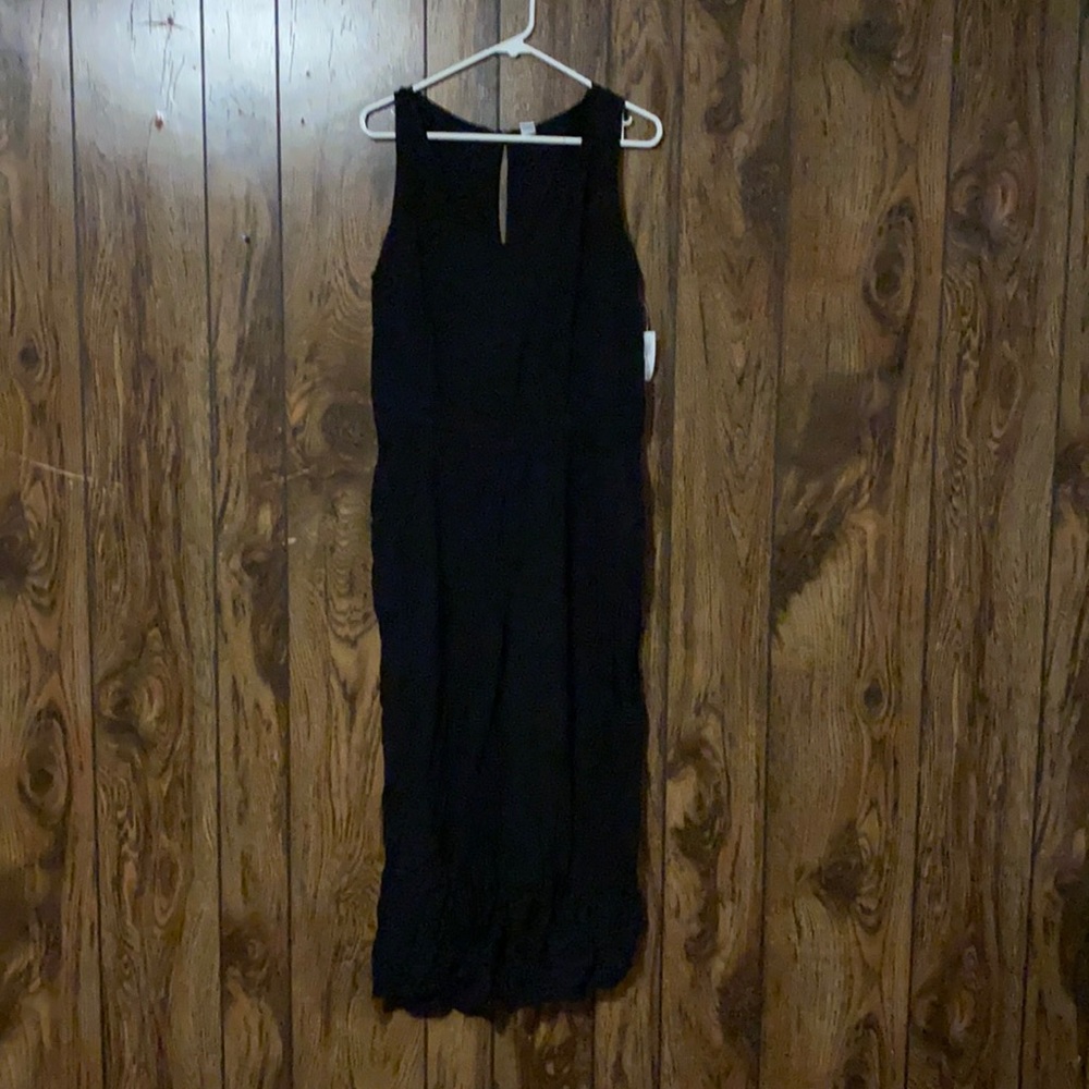 Old navy black sleeveless jumpsuit